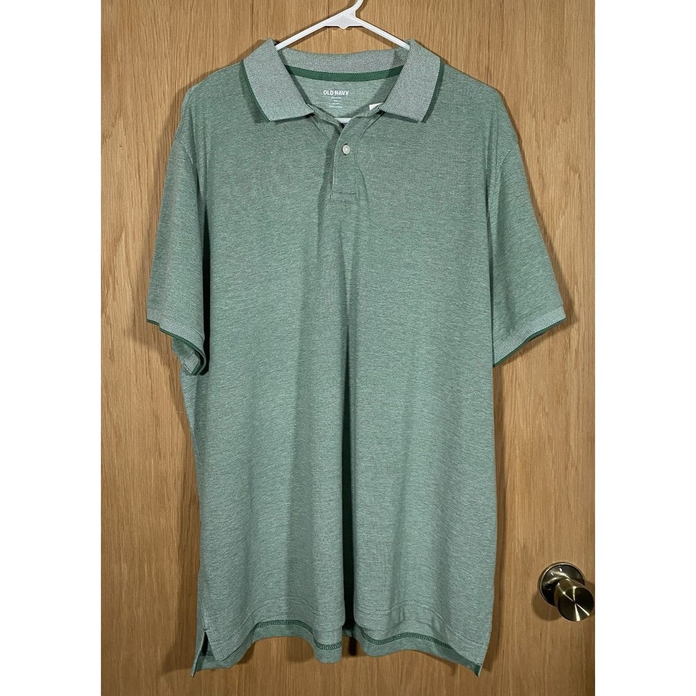 Old Navy Classic Polo Shirt Men's XXL 2XL Short Sleeve Light Green Easter NWT